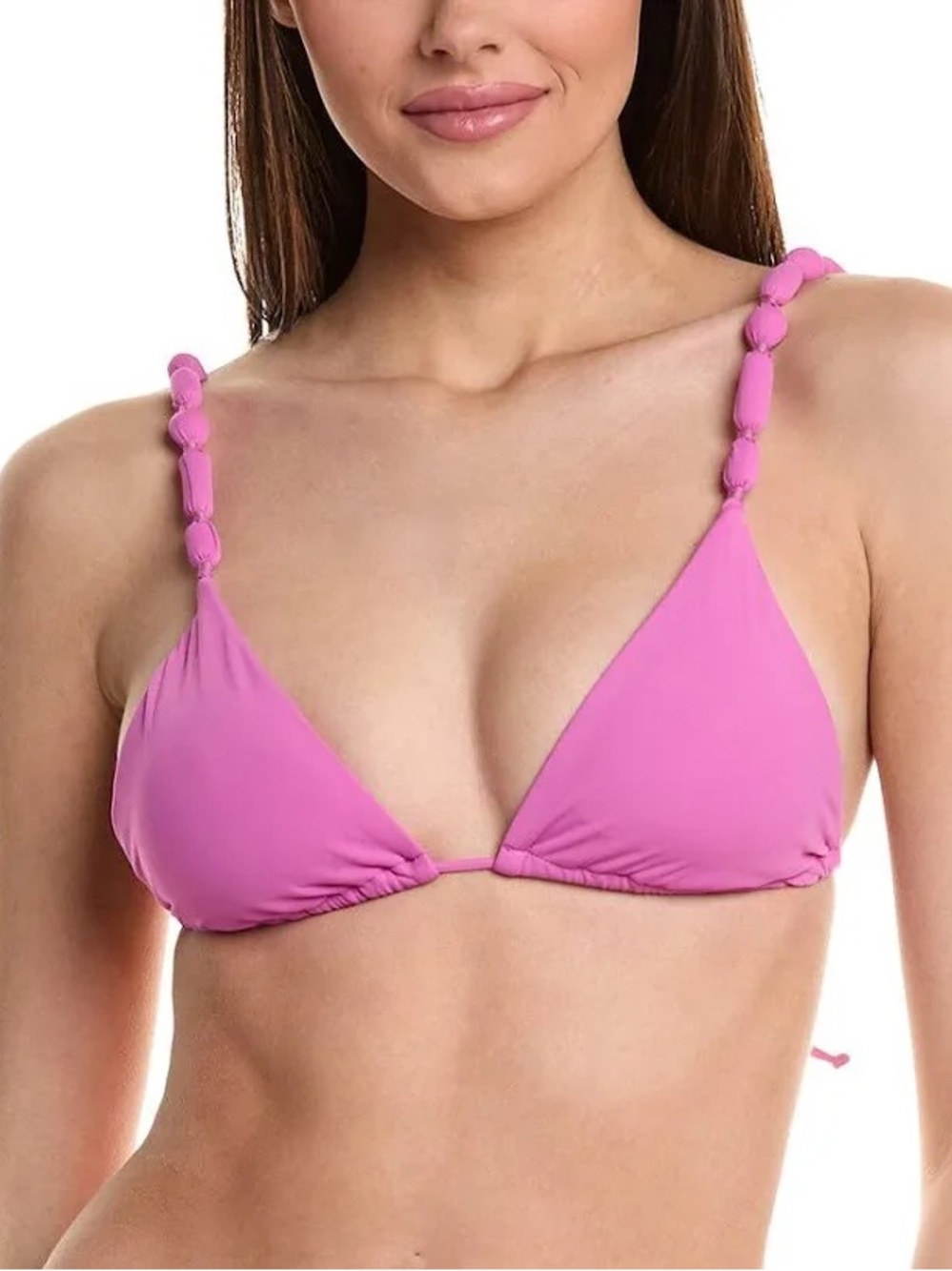 NWT ViX Paula Hermanny Solid Atena Tri Paral Bikini Top - Medium - Purple